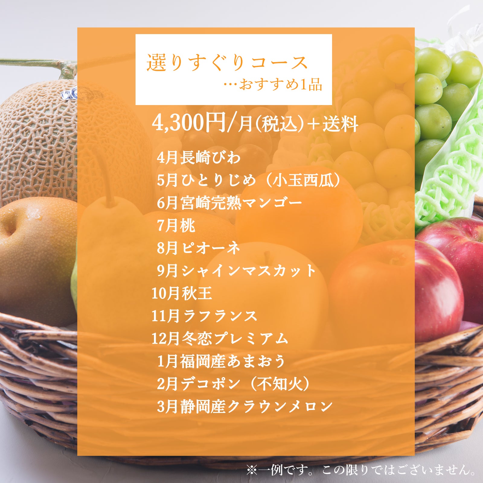 【定期便】選りすぐり1品コース